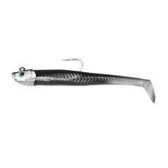 FishLab Mad EEL swimbait Black Ice 6 inch demonstrates strong side-to-side action for saltwater jigging