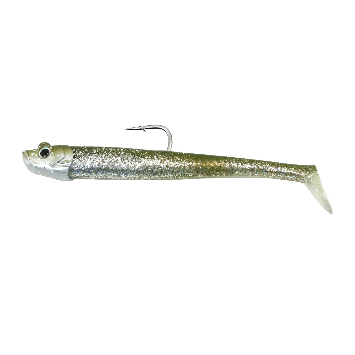 FishLab Mad EEL swimbait with sandeel head and bodies for saltwater jigging and reliable hook retention.