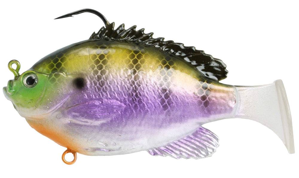 FishLab SBR-5-DB bluegill swimbait with lifelike motion for fishing at 3 to 12 ft depth