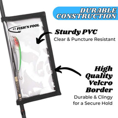 Durable hook-and-loop closure on lure wrap