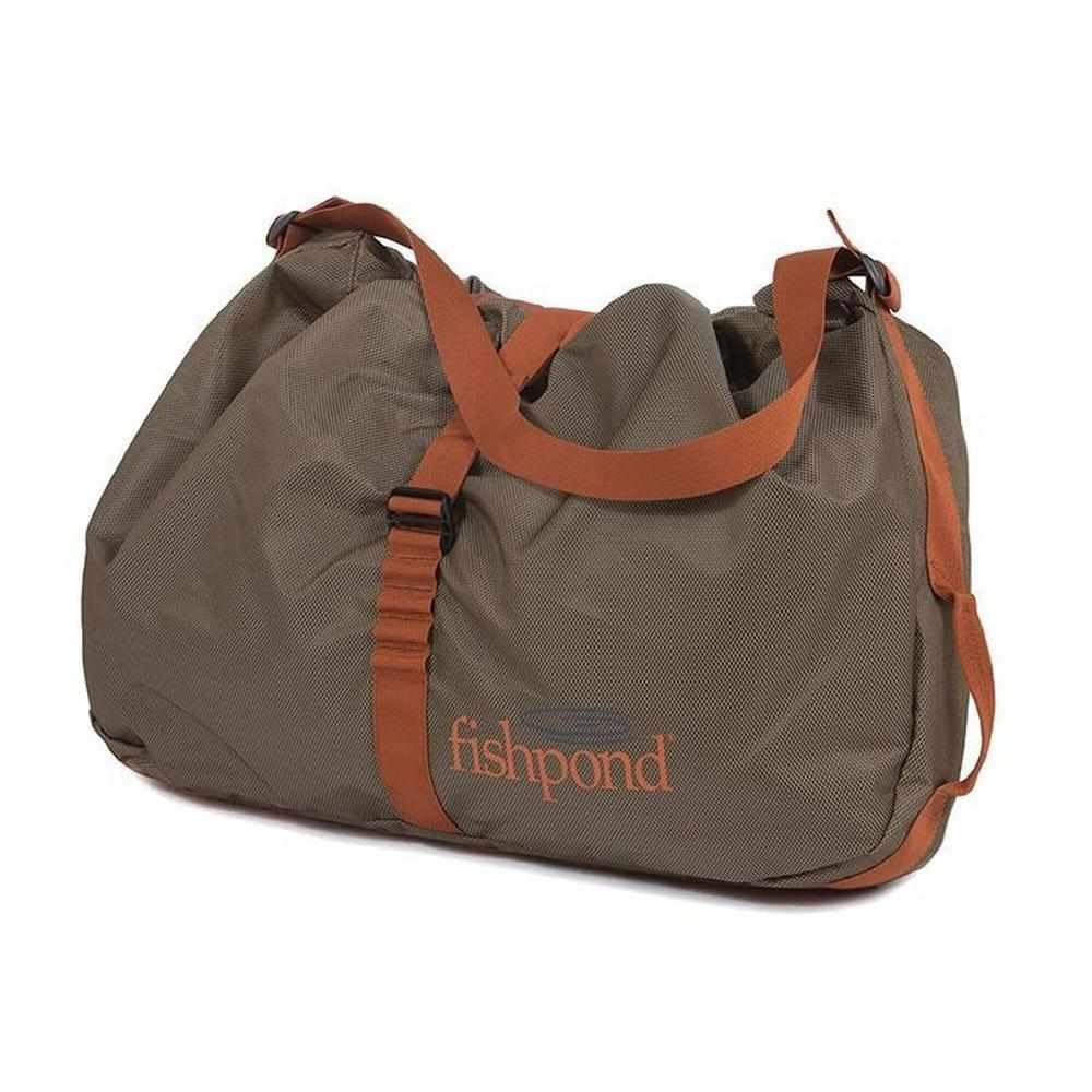 Exterior of Fishpond Burrito Wader Bag with roll-out changing mat