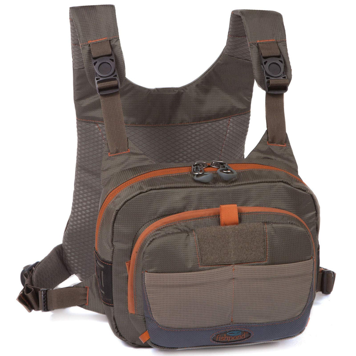 fishpond Cross-Current Chest Pack main compartment keeps large fly boxes organized for quick access