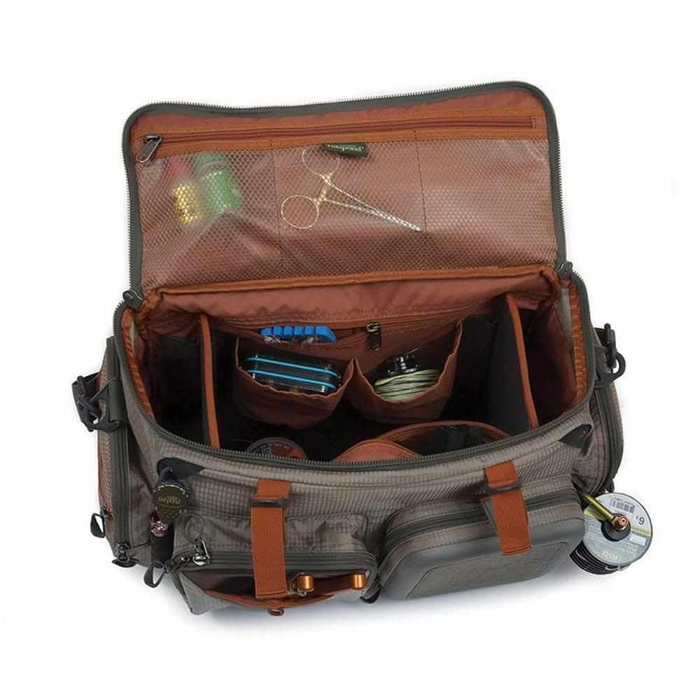 Fishpond Green River Gear Bag granite interior pockets store reels and fly boxes