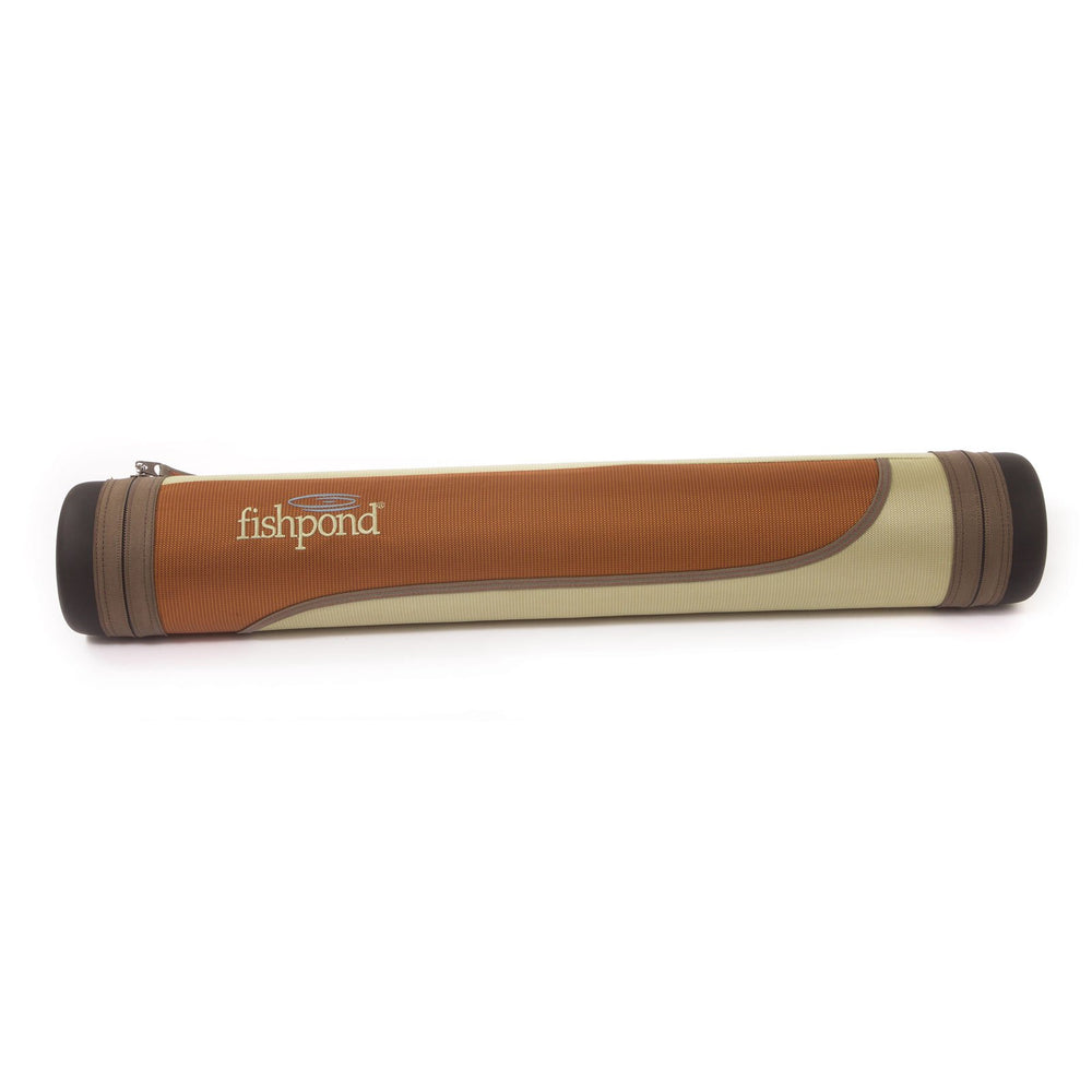Close-up of waterproof molded bottom on Fishpond Jackalope rod case