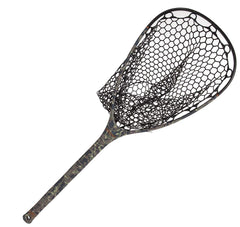 Fishpond Nomad Mid-Length Net in Riverbed Camo with rubber bag