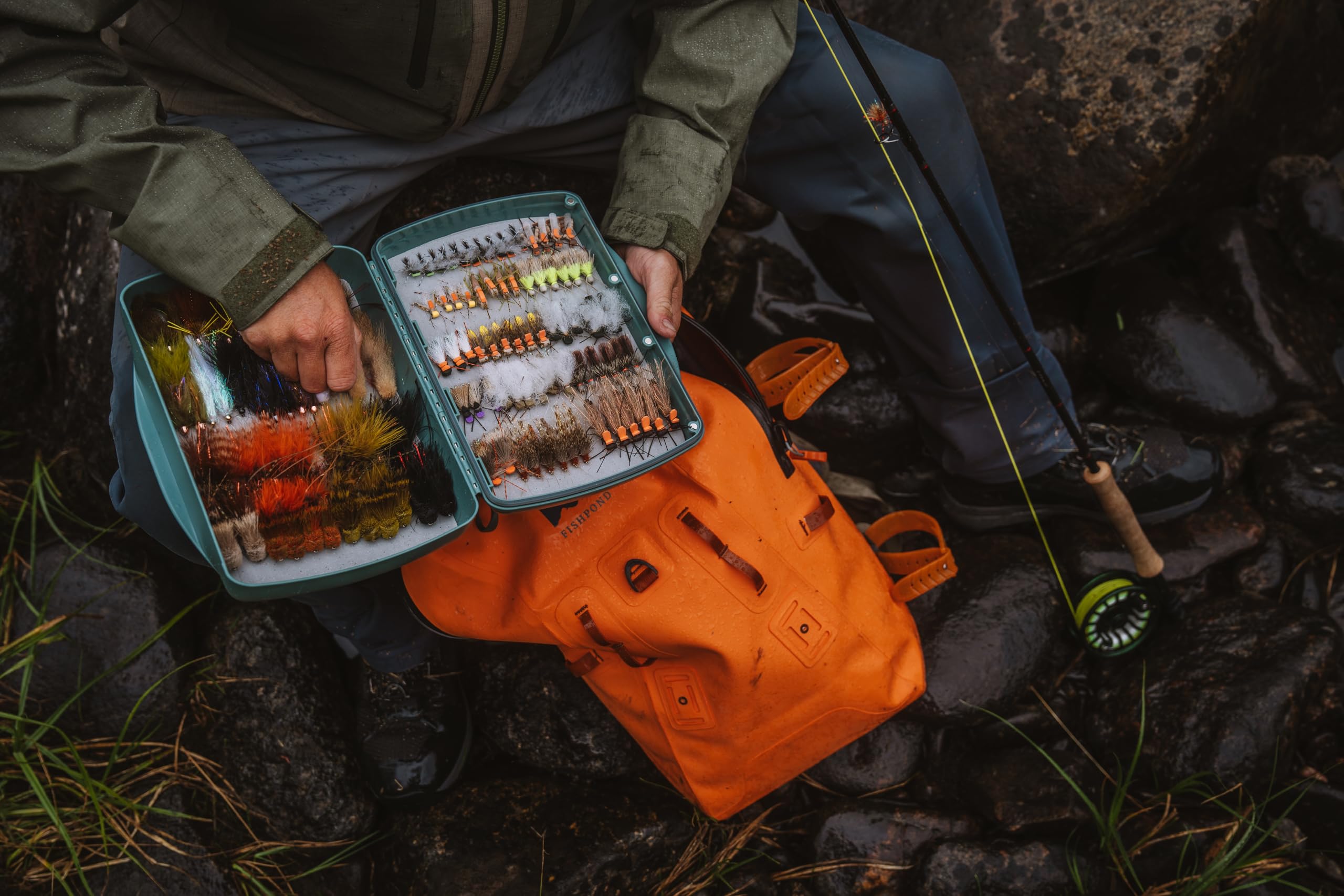 Fishpond Pescador XL high capacity holds hundreds of flies.