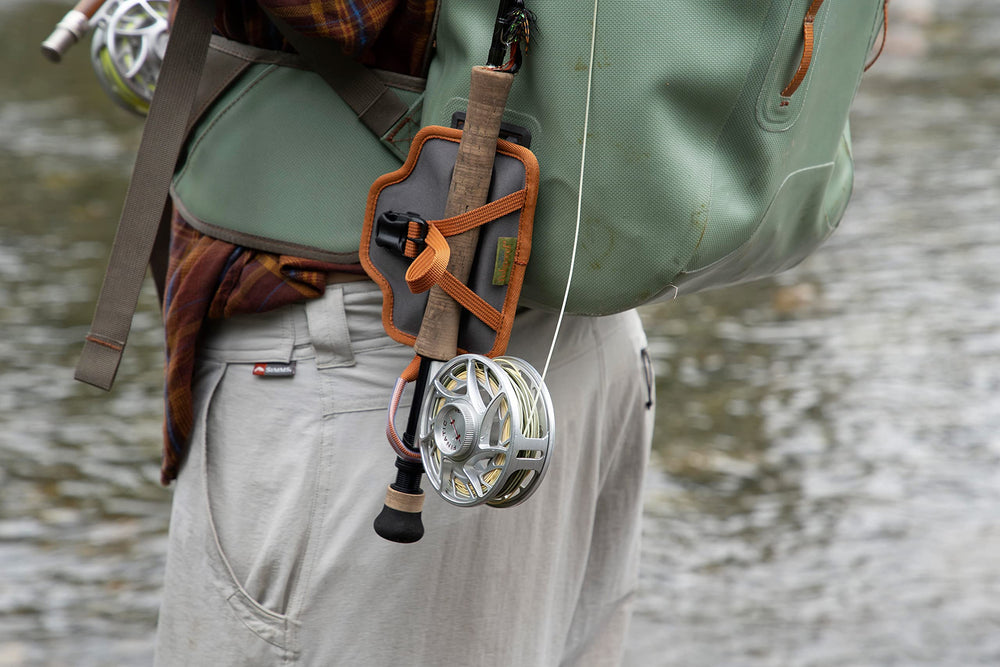 Angle view showing the cradle and belt attachment