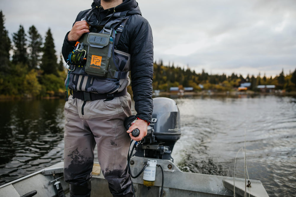 fishpond Stormshadow chest pack dry pocket ideal for valuables.