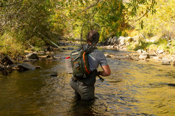 Floating water bottle mesh pocket with cord locks