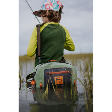 fishpond Thunderhead submersible zipper seals securely for rugged environments.