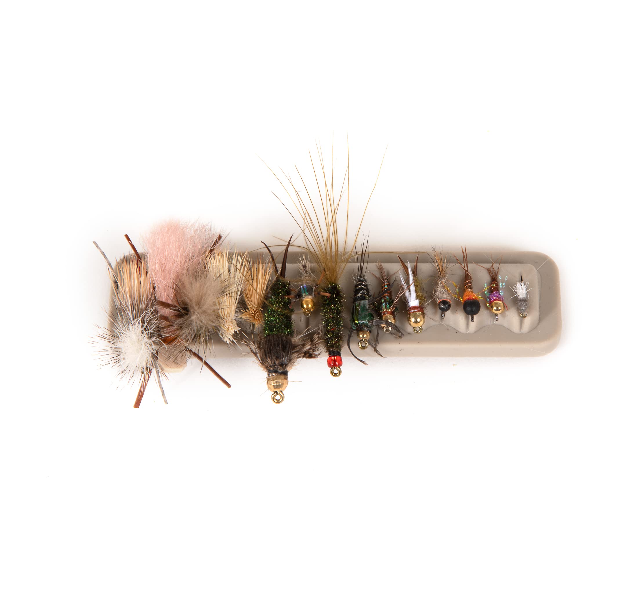 Fishpond Tacky Fly Dock 2.0 holds up to 15 flies on a compact surface for easy access.