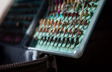 Fishpond Tacky Original 2X fly box close-up showing durable latchless lid.