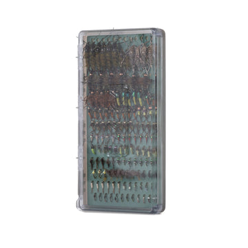 Fishpond Tacky Original Fly Box silicone anchoring pad grips flies securely during handling.
