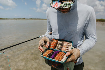 Fishpond Tacky Pescador Fly Box Baja Blue Large patented silicone anchoring technology.
