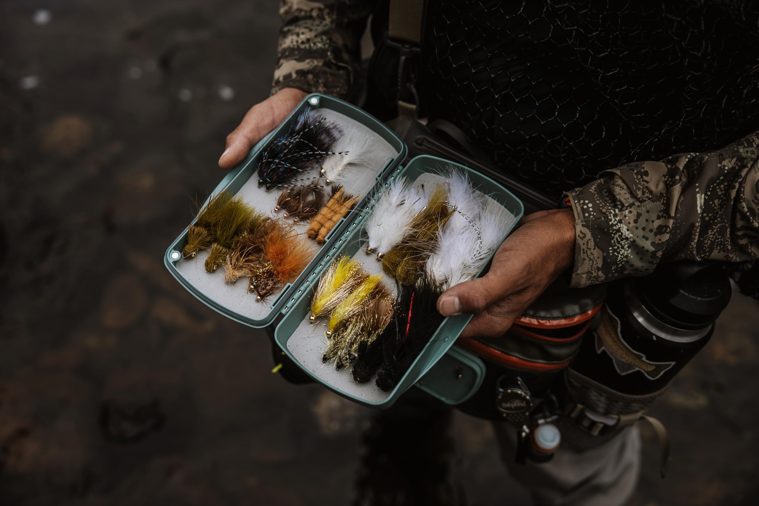Fishpond Tacky Pescador Fly Box with optional fly page boosts capacity for dries.