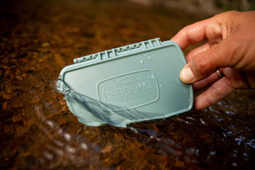 Compact Smoke Grey Fly Box for quick trips