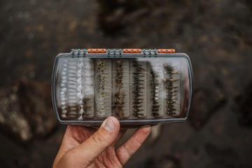 fishpond Tacky Pescador Clear silicone anchoring keeps flies in place
