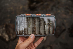 fishpond Tacky Pescador Clear silicone anchoring keeps flies in place