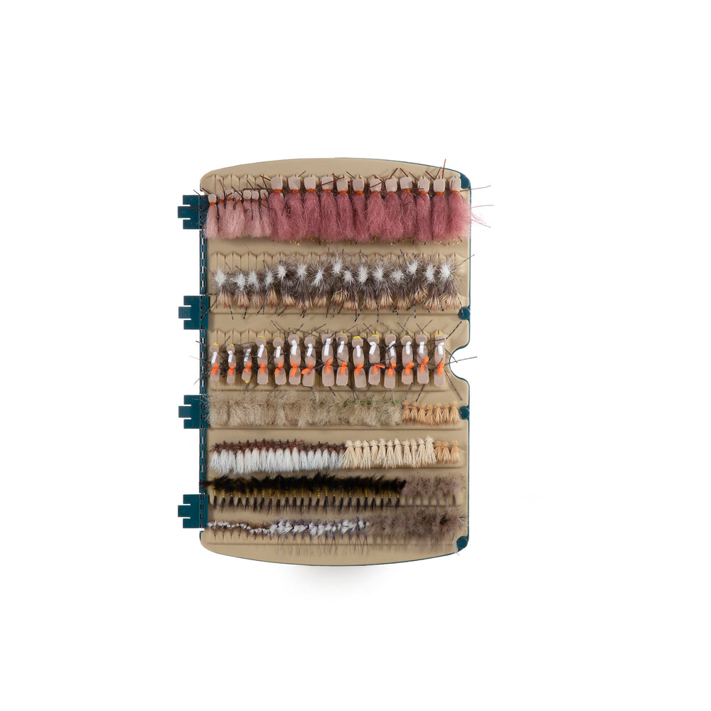 Fishpond Tacky Pescador Swing Leaf close up shows expanded fly capacity for quick access