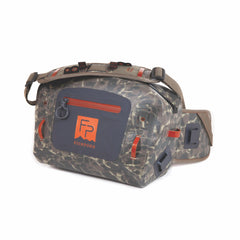 fishpond Thunderhead Submersible Lumbar Pack in Eco Shadowcast Camo, front view