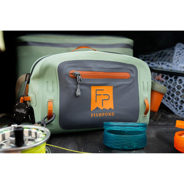 fishpond Thunderhead submersible lumbar with Switchback compatibility enables modular, versatile wading setups.