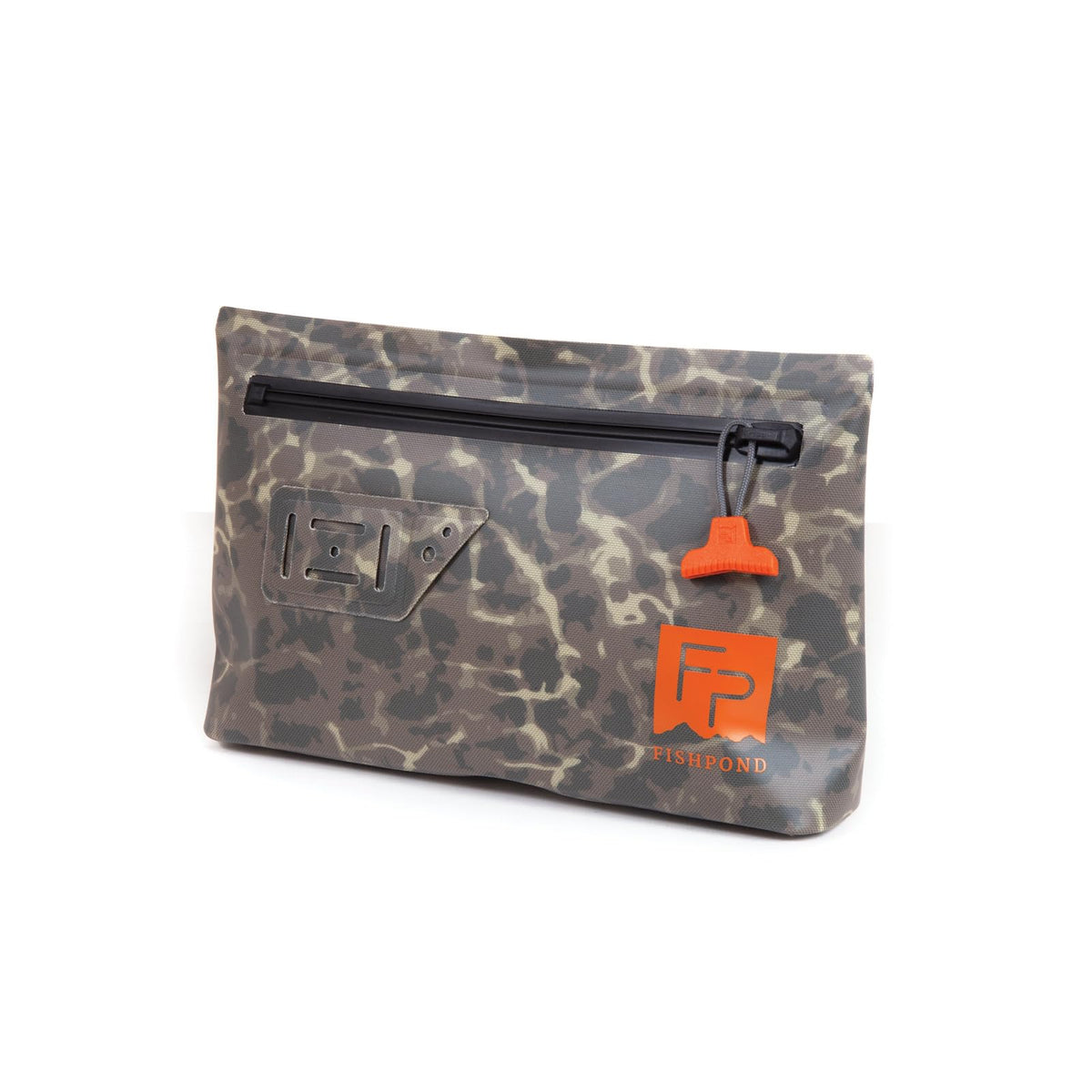 fishpond Thunderhead Submersible Pouch in ECO Shadowcast Camo keeps gear dry on water adventures