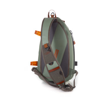 fishpond Thunderhead close-up of waterproof zipper closure highlights reliability in wet conditions.