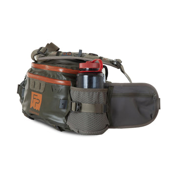 Stormshadow Lumbar Pack exterior view showing waterproof fabric