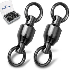 FishTrip ball-bearing swivels closeup highlighting smooth rotation and twist reduction