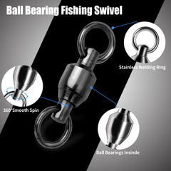 FishTrip welded-ring assembly shows secure stainless welds for strong connections