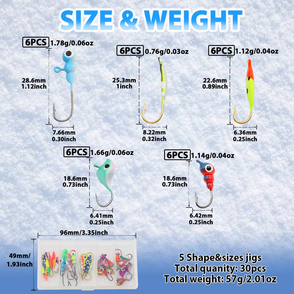 Premium lead body with high-carbon steel hooks