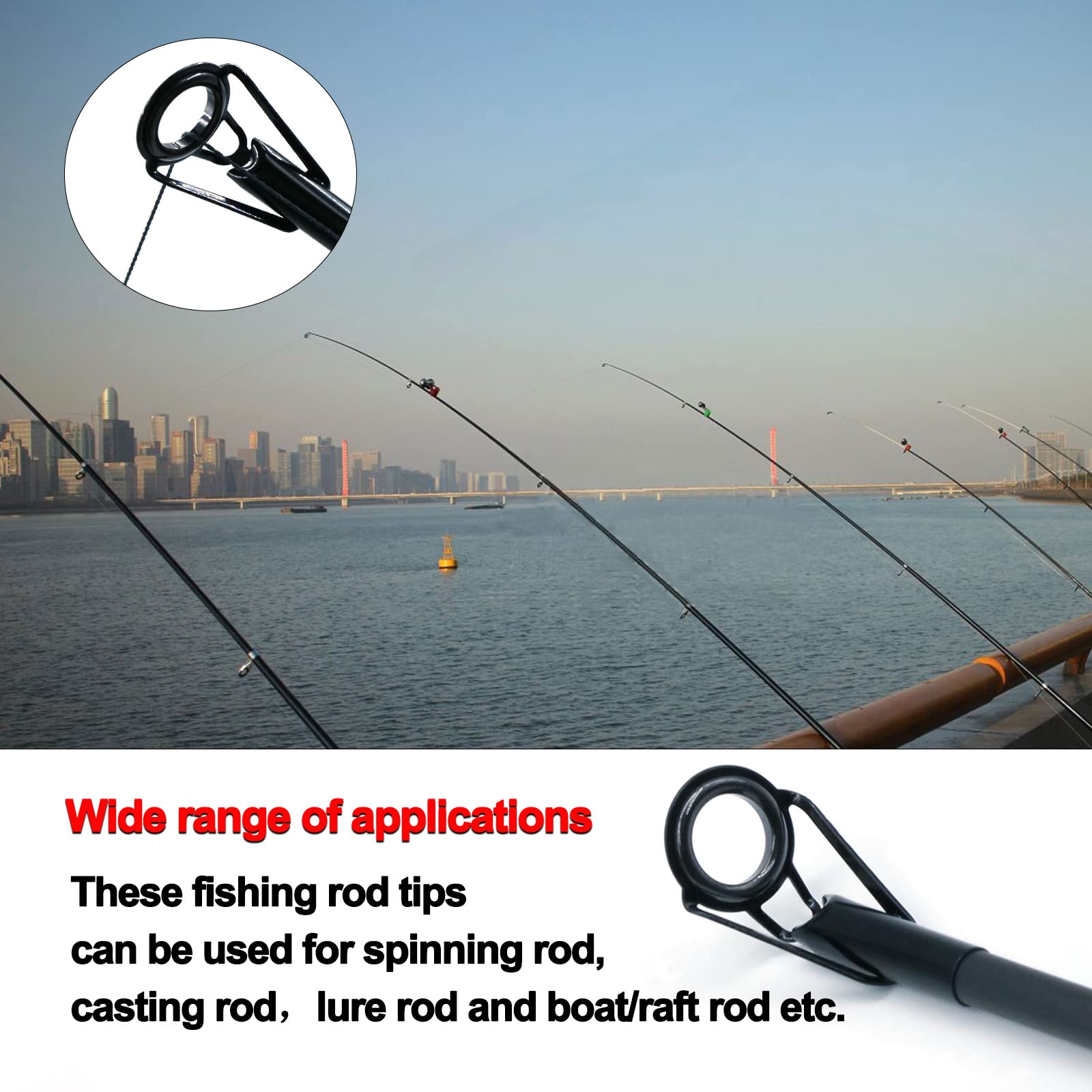 FishTrip Rod Tip Repair Kit hot melt glue for quick on-site repairs.