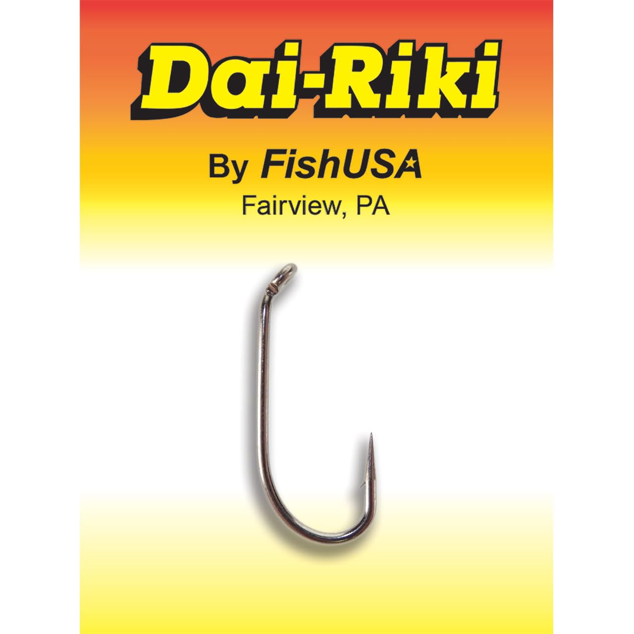 FishUSA Dai-Riki 075 wet fly hook with a down eye for secure subsurface flies.