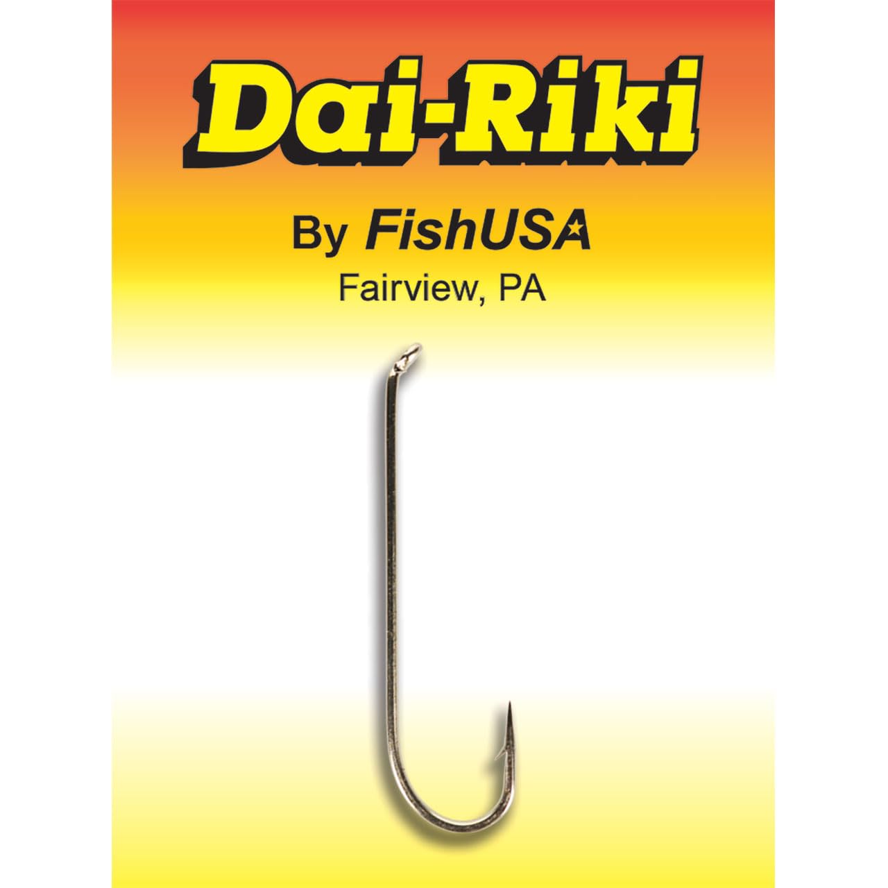 FishUSA Dai-Riki 700 streamer hook close-up, nickel bronze finish for durable streamer tying.