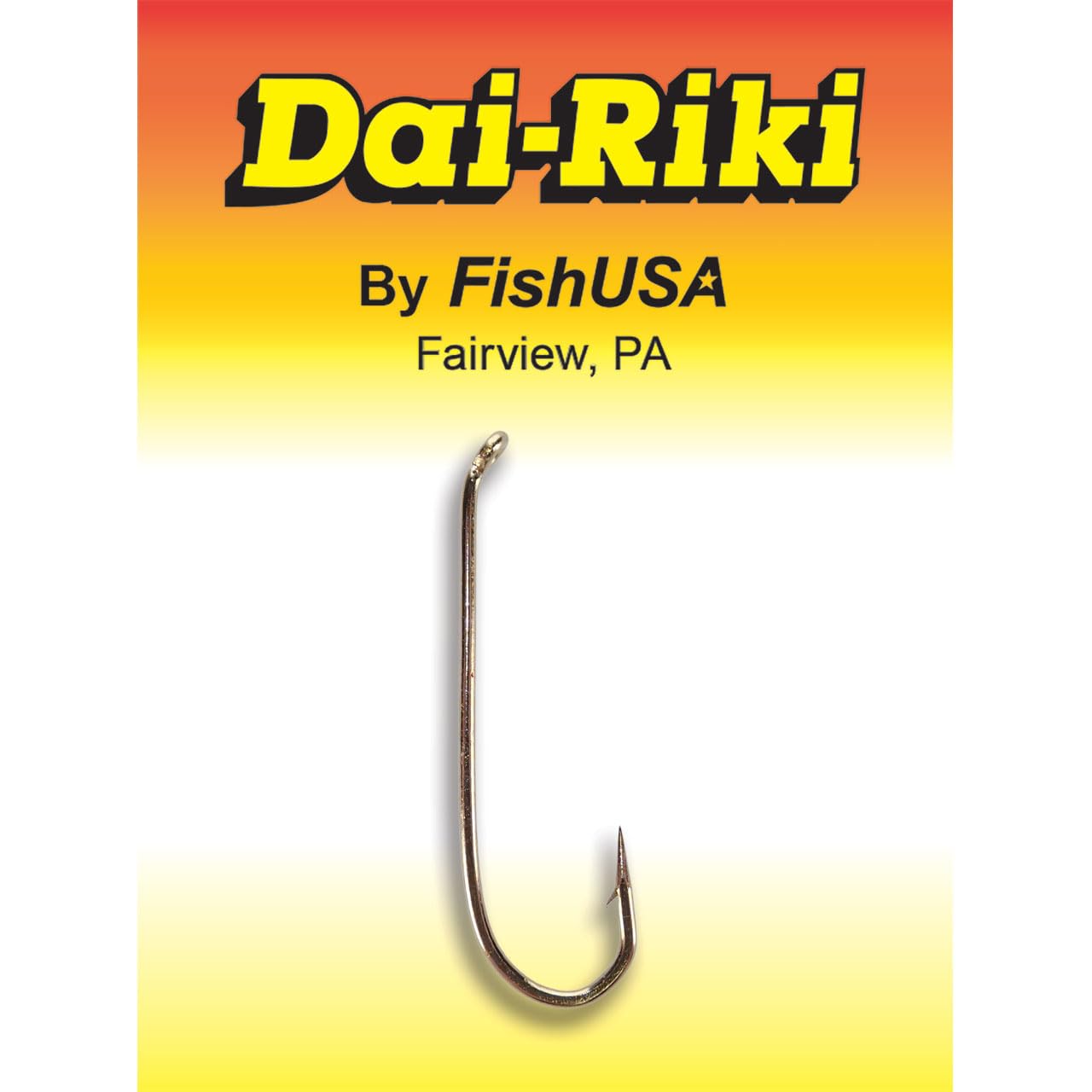 FishUSA Dai-Riki 710 streamer hook down eye for quick, secure leader attachment.