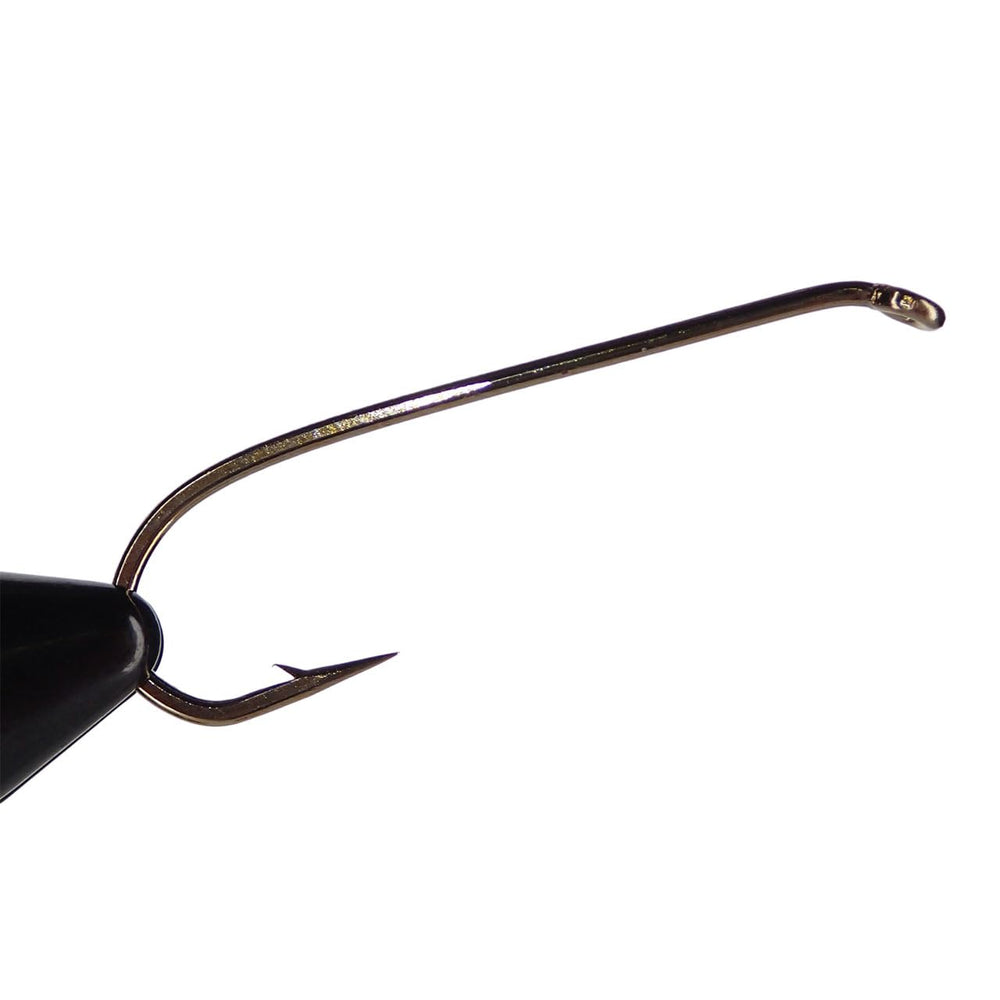 FishUSA Dai-Riki 710 streamer hook forged shank in light hints at corrosion resistance.