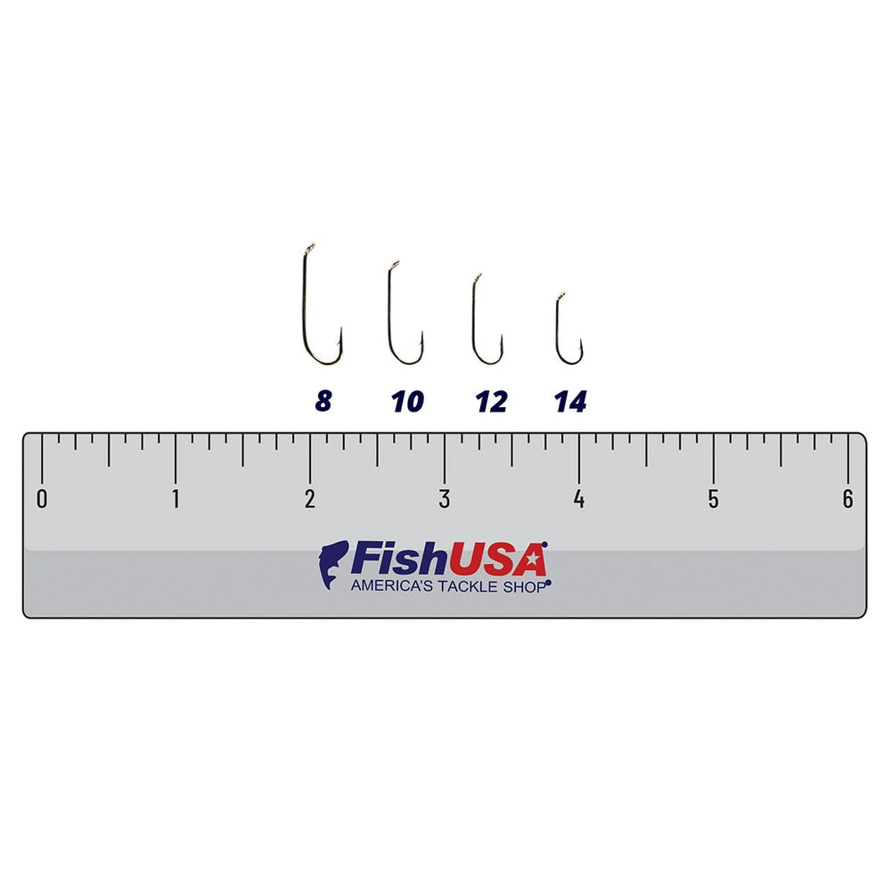 FishUSA 730 Nymph Hook nickel bronze finish for durability.