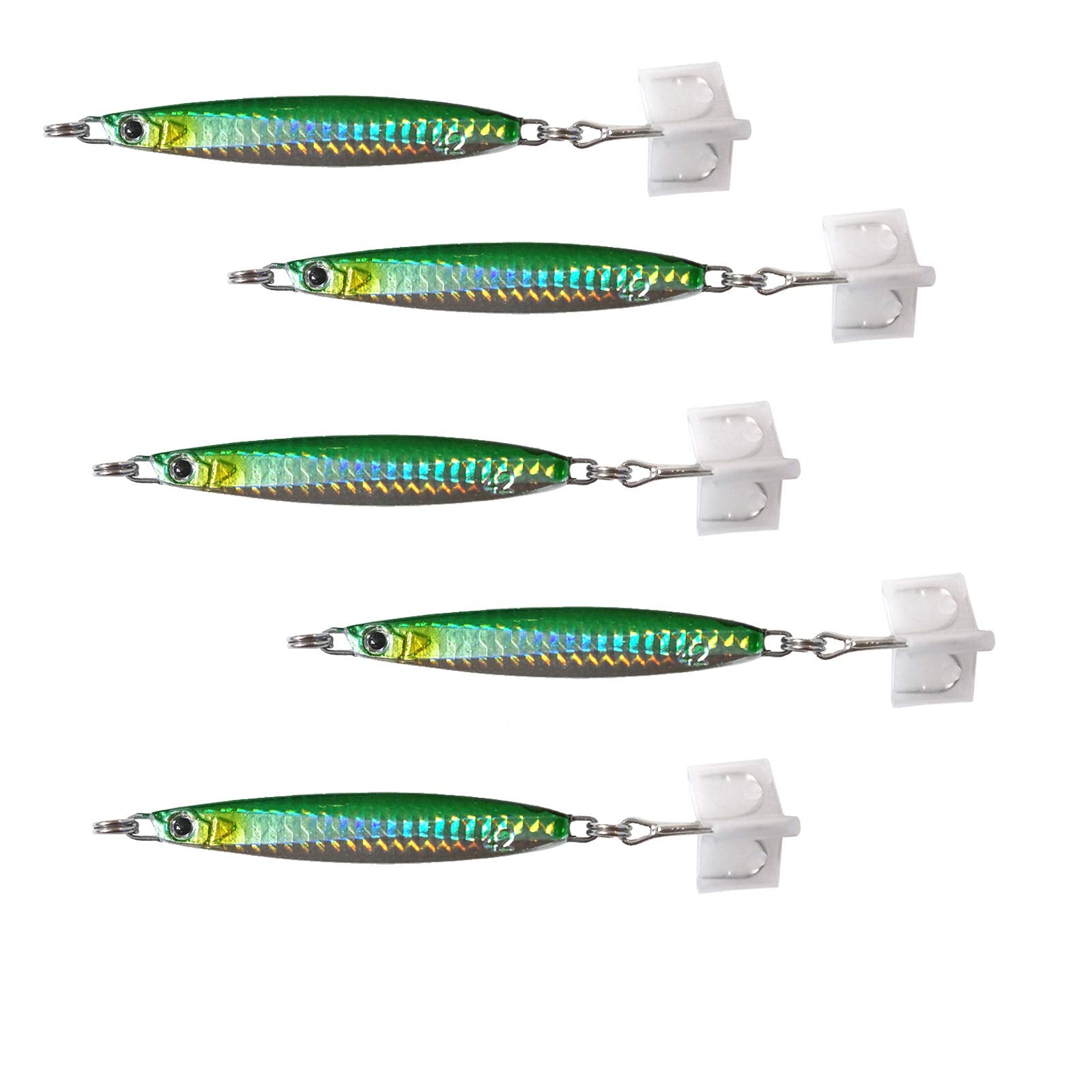 Fish WOW Colt Sniper Jig five-inch green-silver with lifelike movement for multiple species