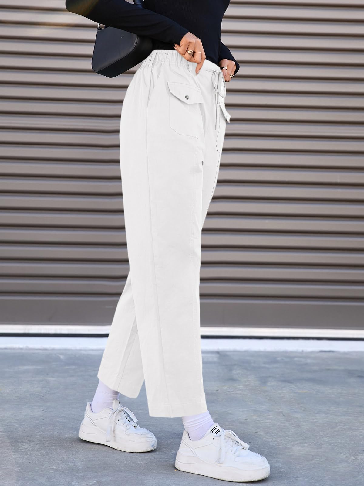 Fisoew Women's Cargo Pants ideal for hiking and outdoor work during busy days.