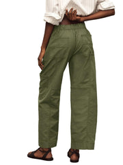 Fisoew women's cargo pants wide-leg silhouette for relaxed casual outfits.