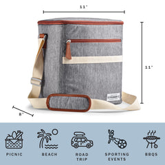 Foundry cooler with removable hard liner for easy cleaning
