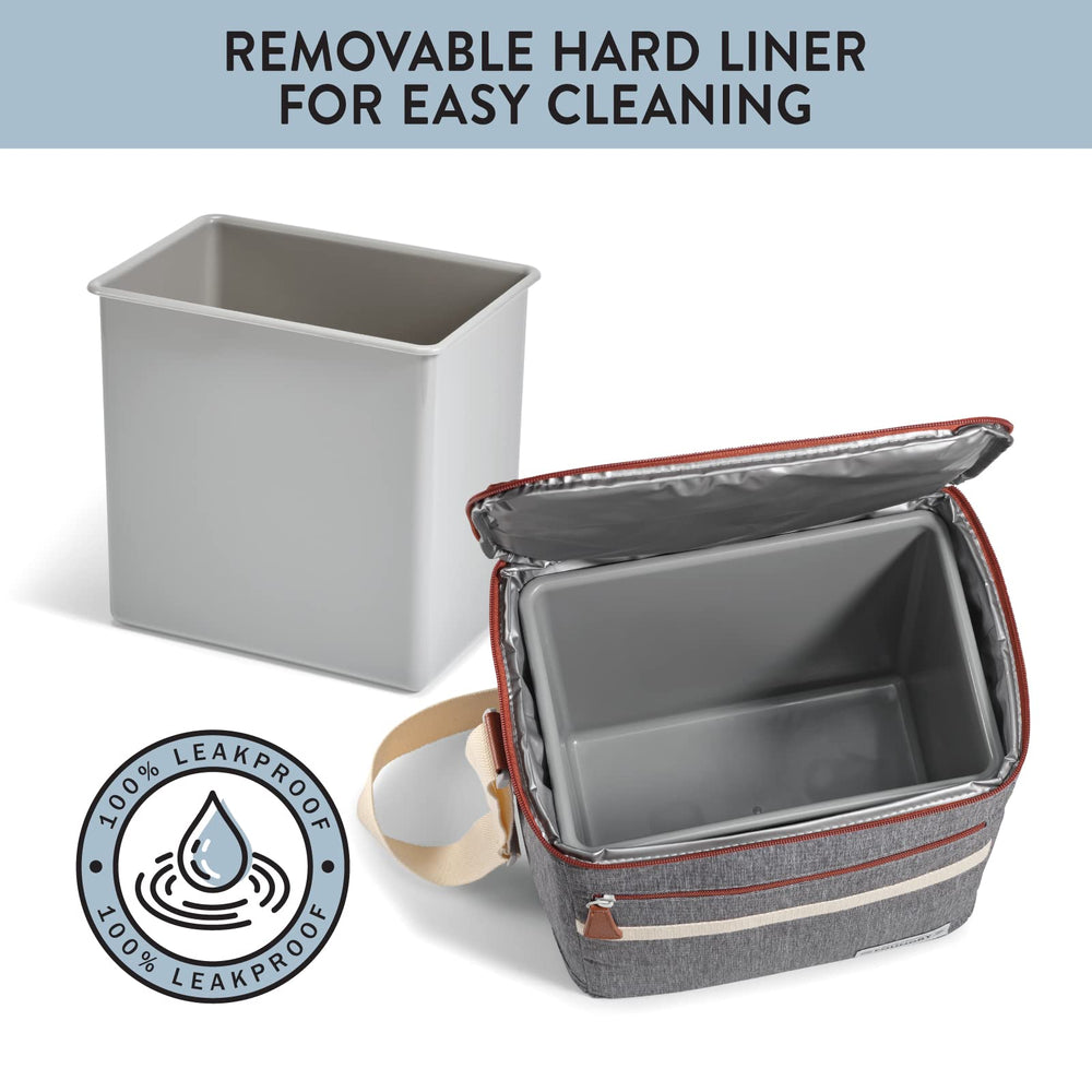 Wide top zipper opening on Foundry cooler for quick access