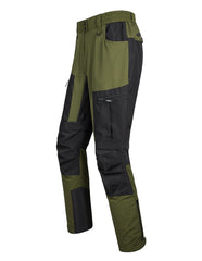 Fit Space hiking pants olive front view showing rugged-durability for demanding trails.