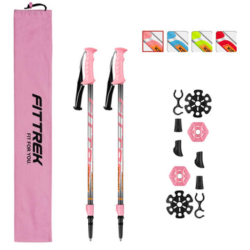 FitTrek Kids Poles 7-series aluminum provide lightweight strength for growing hikers.