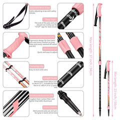 FitTrek Kids Poles ergonomic handles enable comfortable long-hike grips.