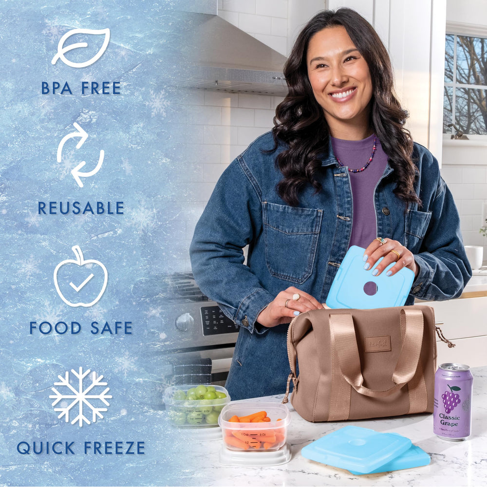 Fit & Fresh durable blue packs endure outdoor adventures in bags.