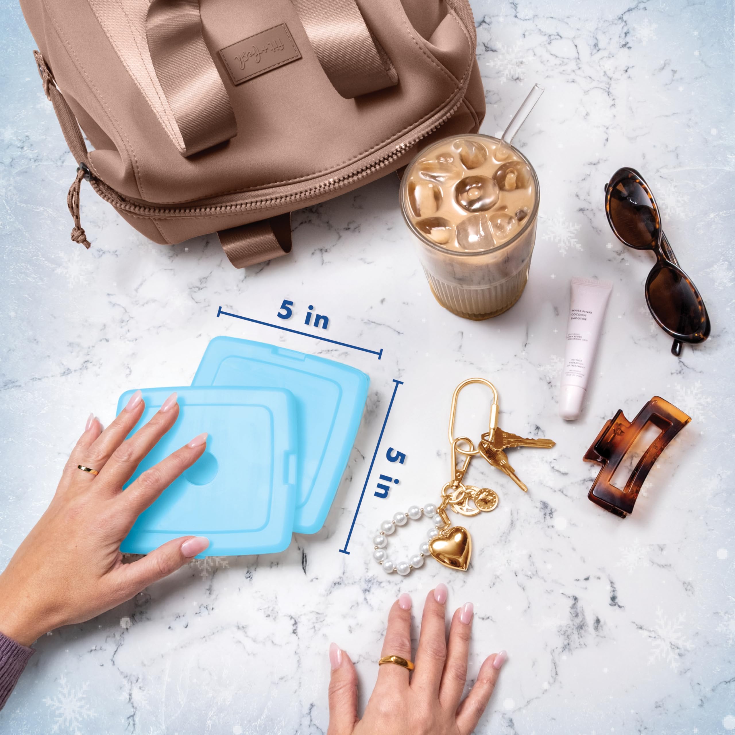 Fit & Fresh non-toxic plastic keeps content safe for packing.