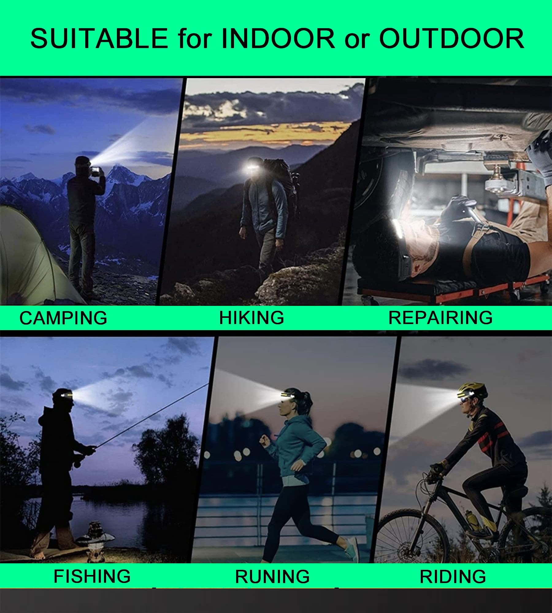 FITLCHZ headlamp bulk 10-pack packaging conveys gift-ready convenience.