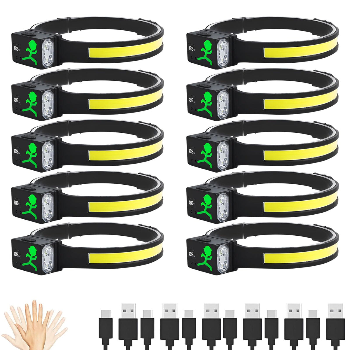 FITLCHZ LED headlamp with 230-wide beam for hands-free outdoor tasks.
