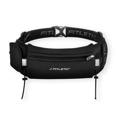 Fitletic Ultimate II running belt with side pocket for easy phone access during runs.